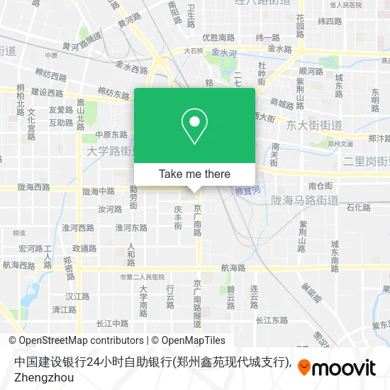 中国建设银行24小时自助银行(郑州鑫苑现代城支行) map