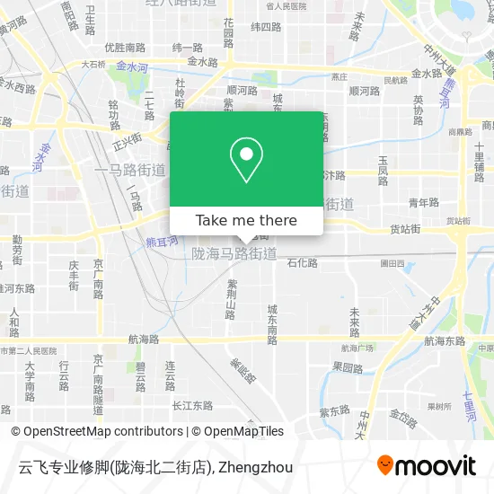 云飞专业修脚(陇海北二街店) map