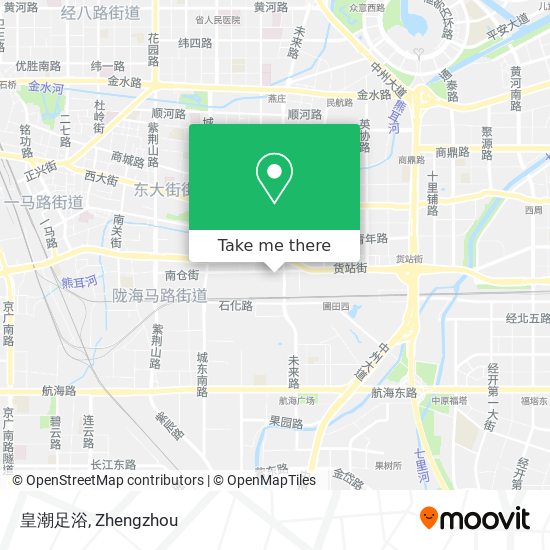 皇潮足浴 map