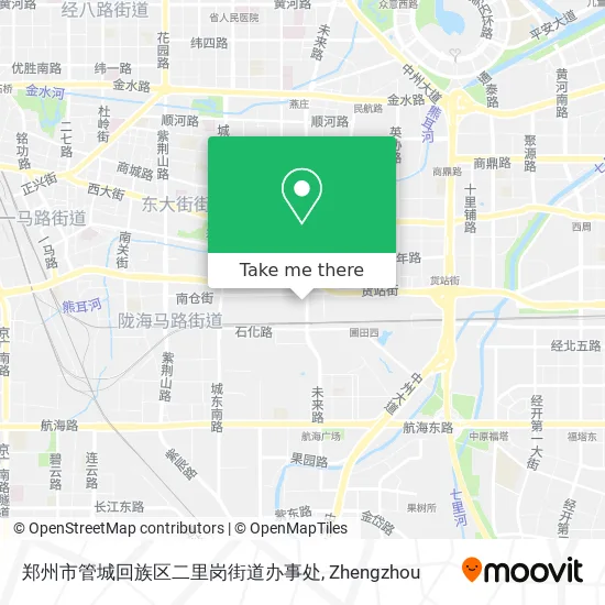 郑州市管城回族区二里岗街道办事处 map