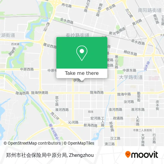 郑州市社会保险局中原分局 map