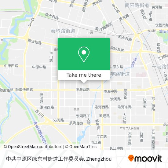 中共中原区绿东村街道工作委员会 map