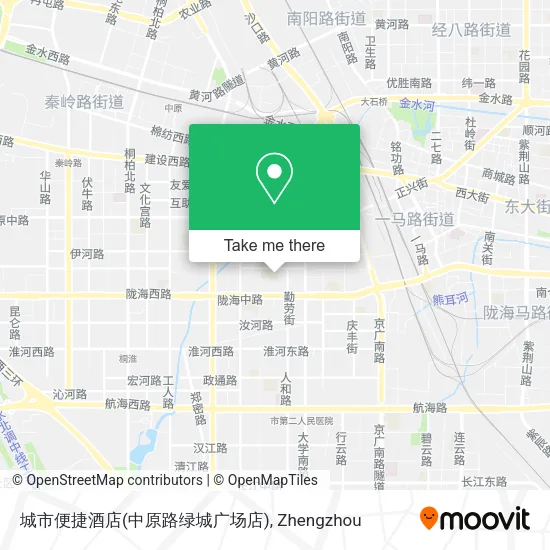 城市便捷酒店(中原路绿城广场店) map
