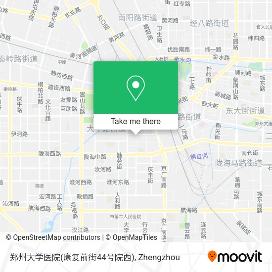 郑州大学医院(康复前街44号院西) map