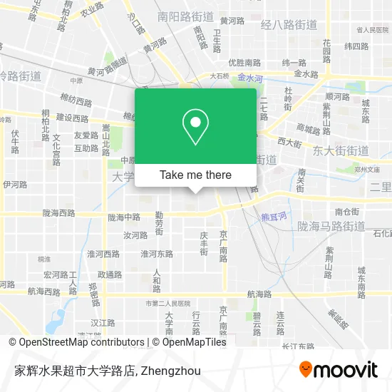 家辉水果超市大学路店 map