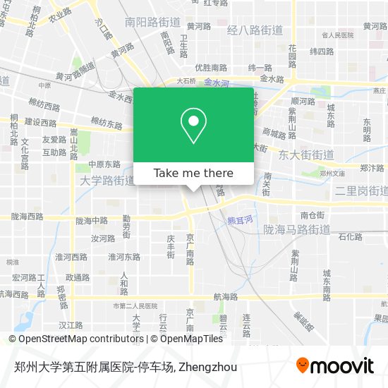 郑州大学第五附属医院-停车场 map