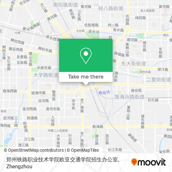 郑州铁路职业技术学院欧亚交通学院招生办公室 map