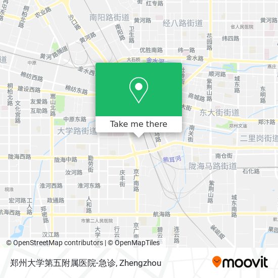 郑州大学第五附属医院-急诊 map