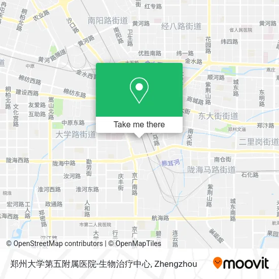 郑州大学第五附属医院-生物治疗中心 map