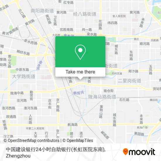 中国建设银行24小时自助银行(长虹医院东南) map