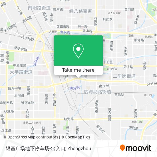 银基广场地下停车场-出入口 map