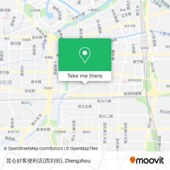 昆仑好客便利店(西刘街) map