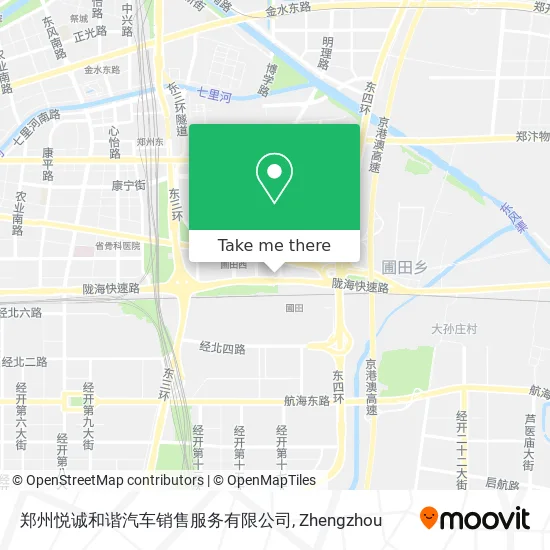 郑州悦诚和谐汽车销售服务有限公司 map