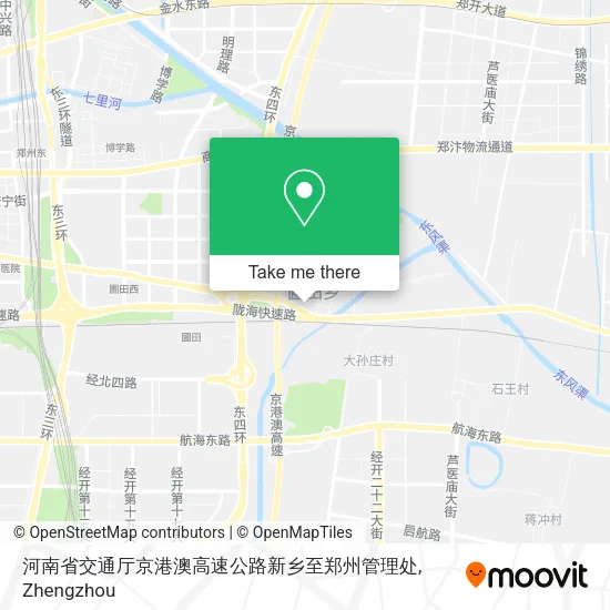 河南省交通厅京港澳高速公路新乡至郑州管理处 map