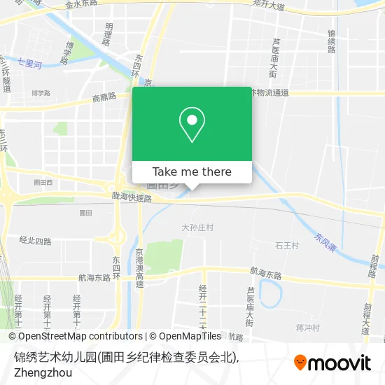 锦绣艺术幼儿园(圃田乡纪律检查委员会北) map