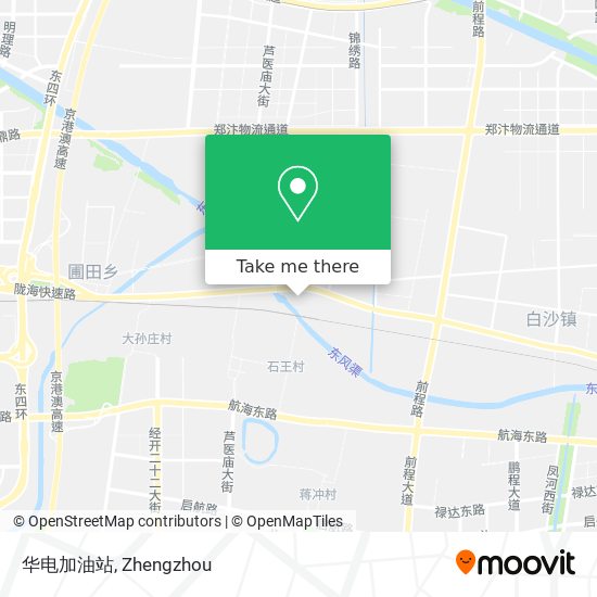 华电加油站 map