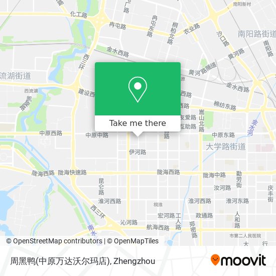 周黑鸭(中原万达沃尔玛店) map