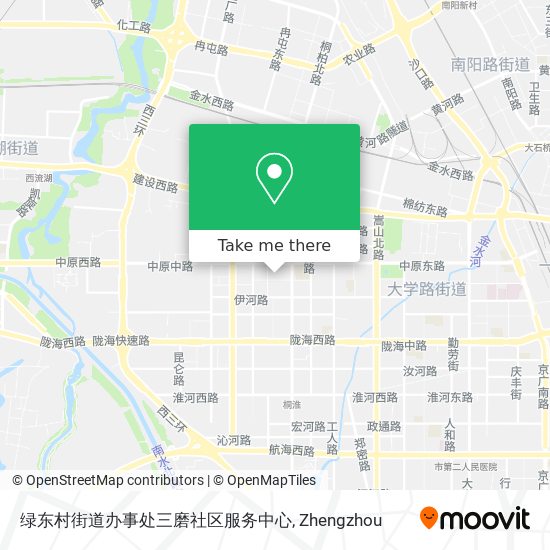 绿东村街道办事处三磨社区服务中心 map