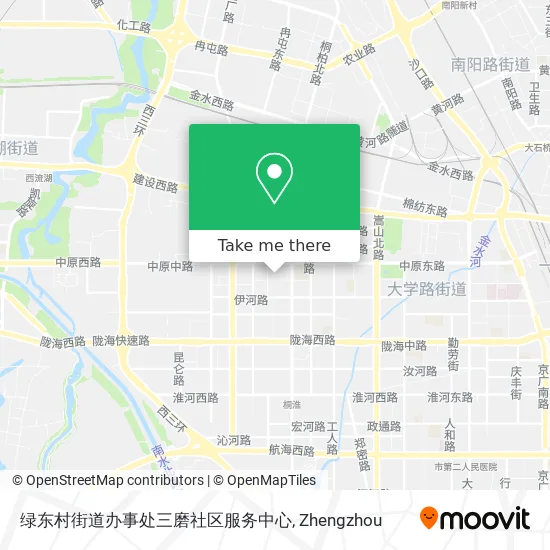绿东村街道办事处三磨社区服务中心 map