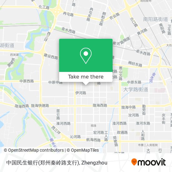 中国民生银行(郑州秦岭路支行) map