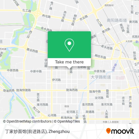 丁家炒面馆(前进路店) map