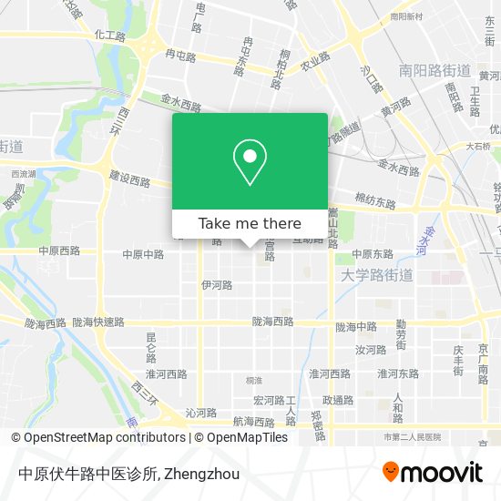 中原伏牛路中医诊所 map