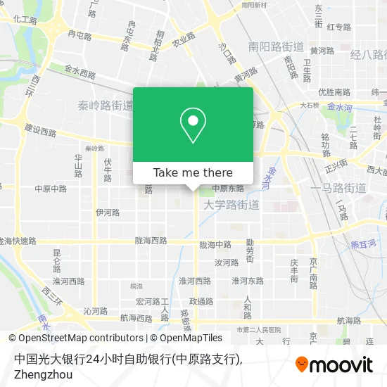 中国光大银行24小时自助银行(中原路支行) map