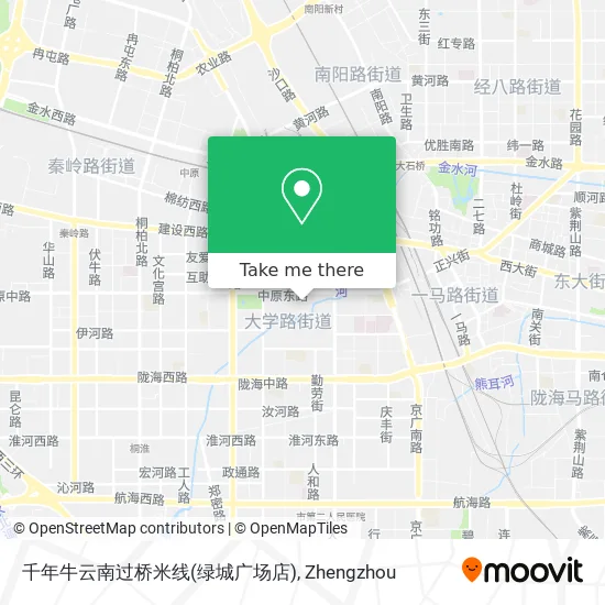 千年牛云南过桥米线(绿城广场店) map