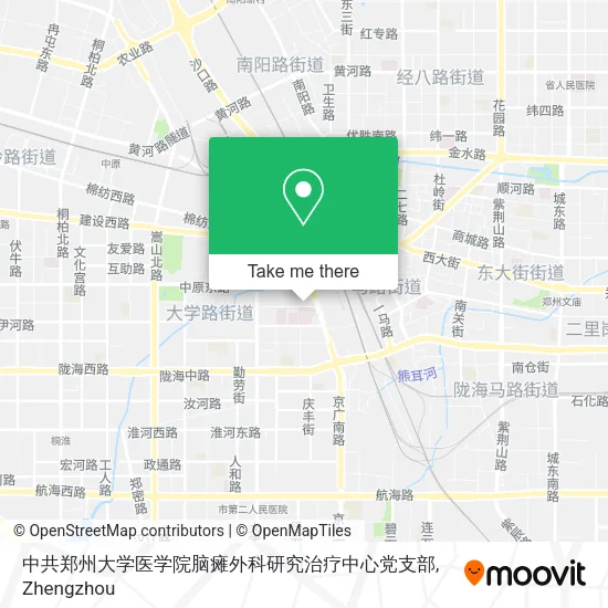 中共郑州大学医学院脑瘫外科研究治疗中心党支部 map