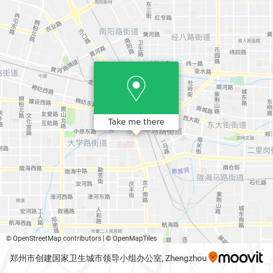 郑州市创建国家卫生城市领导小组办公室 map