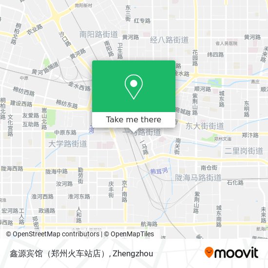 鑫源宾馆（郑州火车站店） map