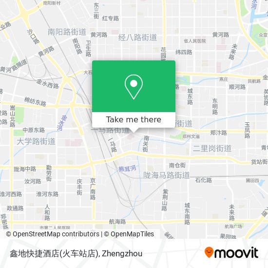 鑫地快捷酒店(火车站店) map