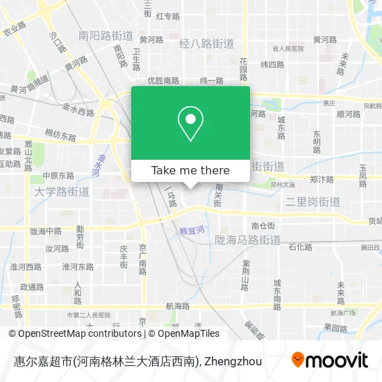 惠尔嘉超市(河南格林兰大酒店西南) map