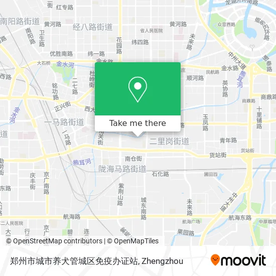 郑州市城市养犬管城区免疫办证站 map
