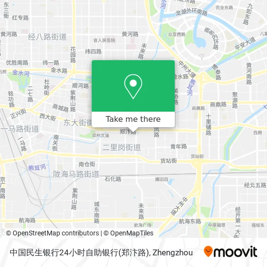 中国民生银行24小时自助银行(郑汴路) map
