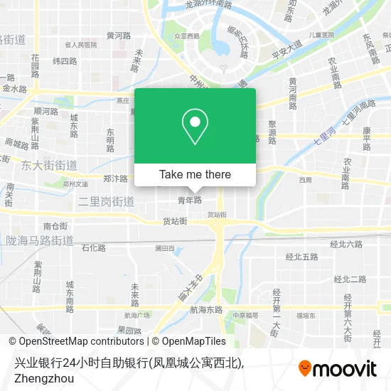兴业银行24小时自助银行(凤凰城公寓西北) map