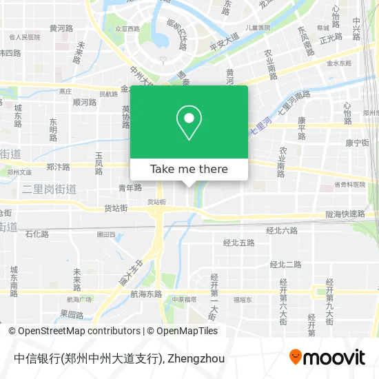 中信银行(郑州中州大道支行) map