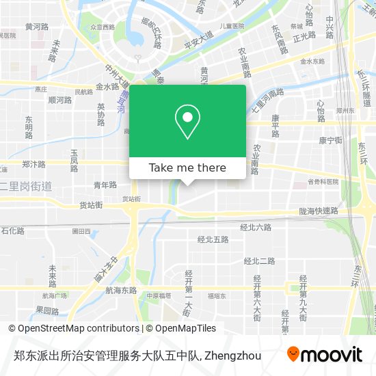 郑东派出所治安管理服务大队五中队 map