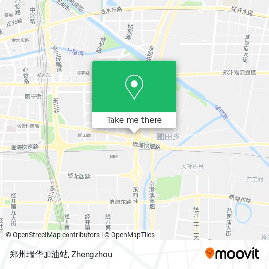 郑州瑞华加油站 map