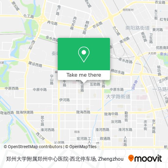 郑州大学附属郑州中心医院-西北停车场 map