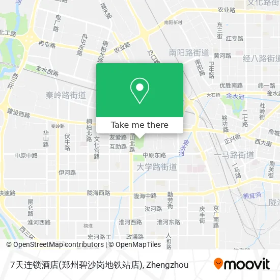 7天连锁酒店(郑州碧沙岗地铁站店) map
