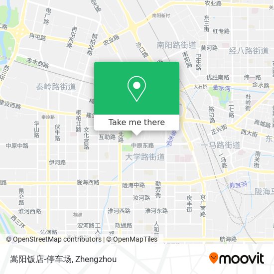 嵩阳饭店-停车场 map