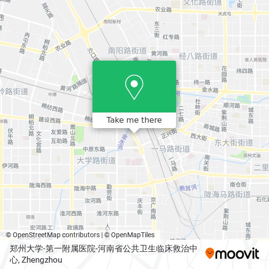 郑州大学-第一附属医院-河南省公共卫生临床救治中心 map