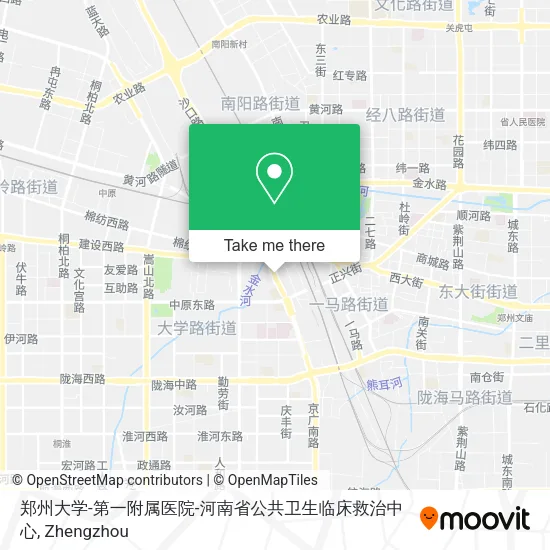 郑州大学-第一附属医院-河南省公共卫生临床救治中心 map