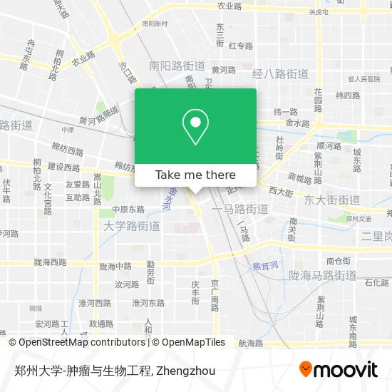 郑州大学-肿瘤与生物工程 map