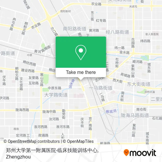 郑州大学第一附属医院-临床技能训练中心 map