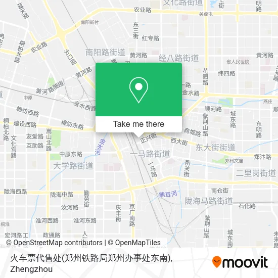 火车票代售处(郑州铁路局郑州办事处东南) map