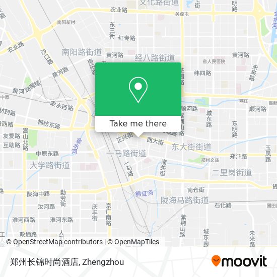 郑州长锦时尚酒店 map