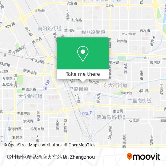 郑州畅悦精品酒店火车站店 map