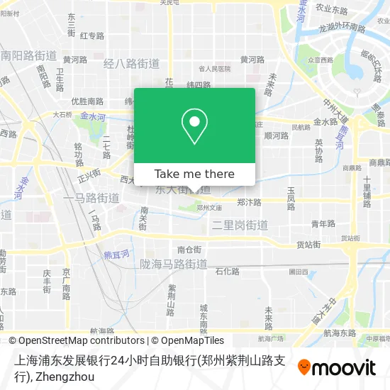 上海浦东发展银行24小时自助银行(郑州紫荆山路支行) map